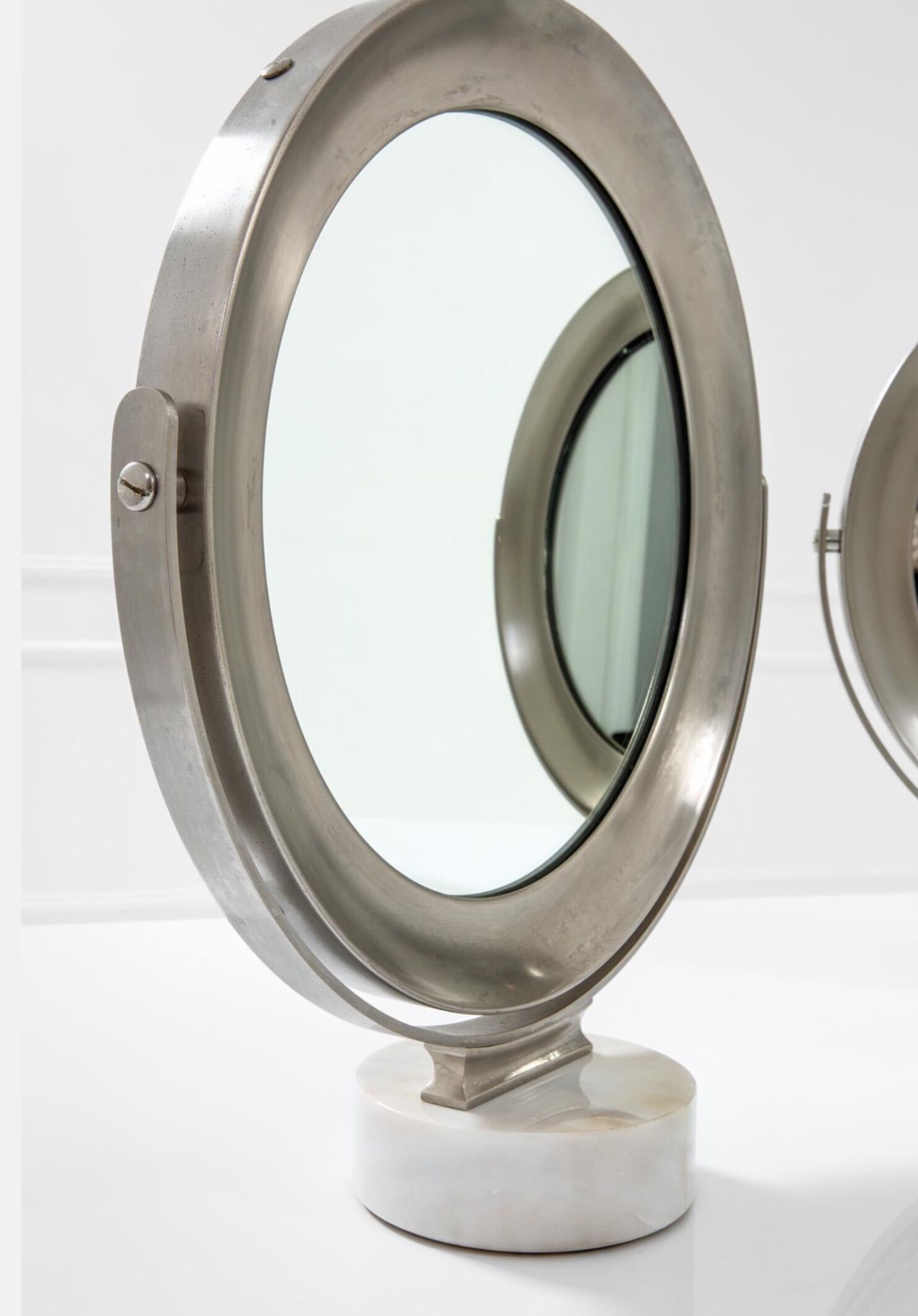 Pair of Sergio Mazza mirrors, model "narciso"