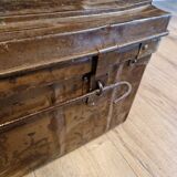 Old metal trunk