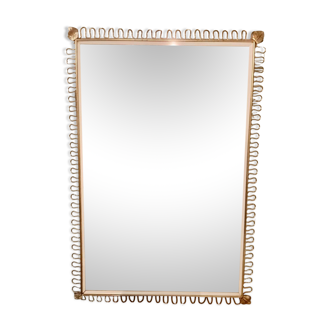 Vintage miroir laiton années 60 70