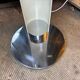 Vintage design floor lamp in chrome and white metal 70'