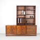 HP Hansen rosewood sideboard with bookcase, 1960's