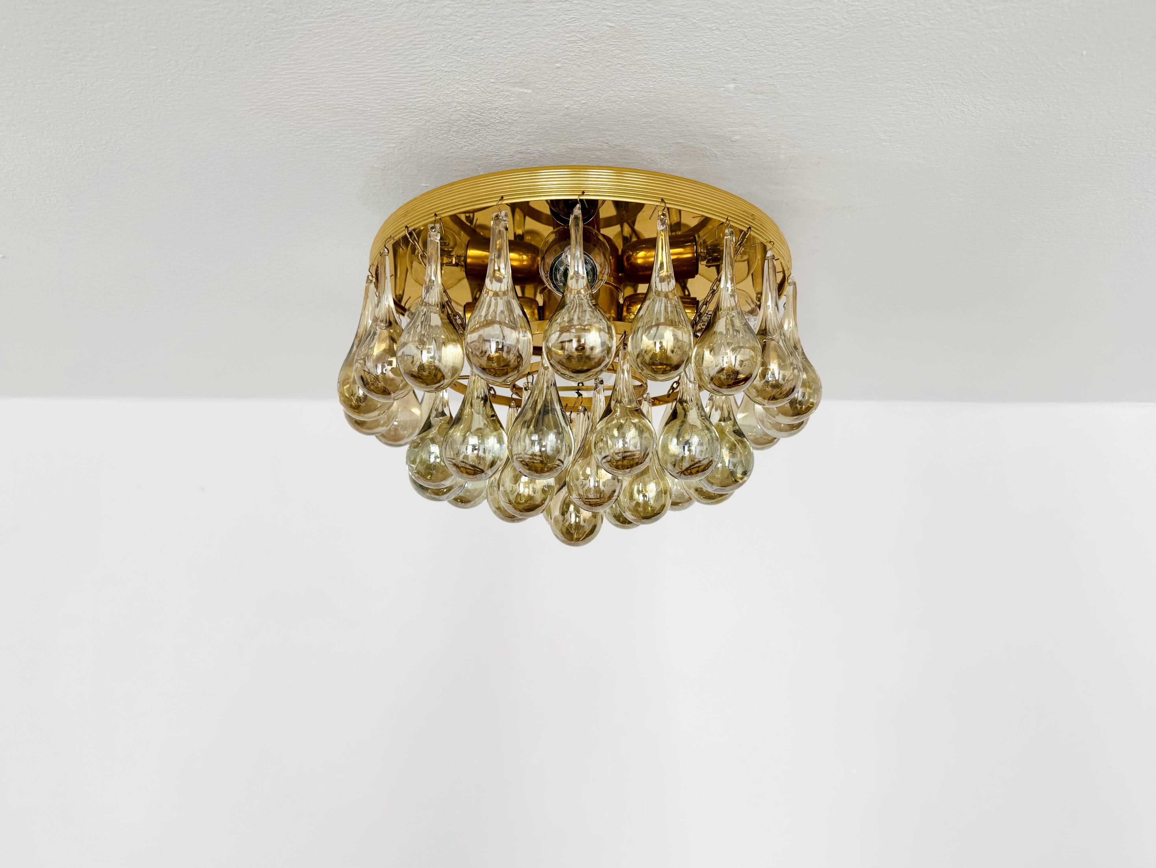 Flush Chandelier by Ernest Palme