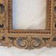 Fronton de porte en bois sculpture vintage wall art antique