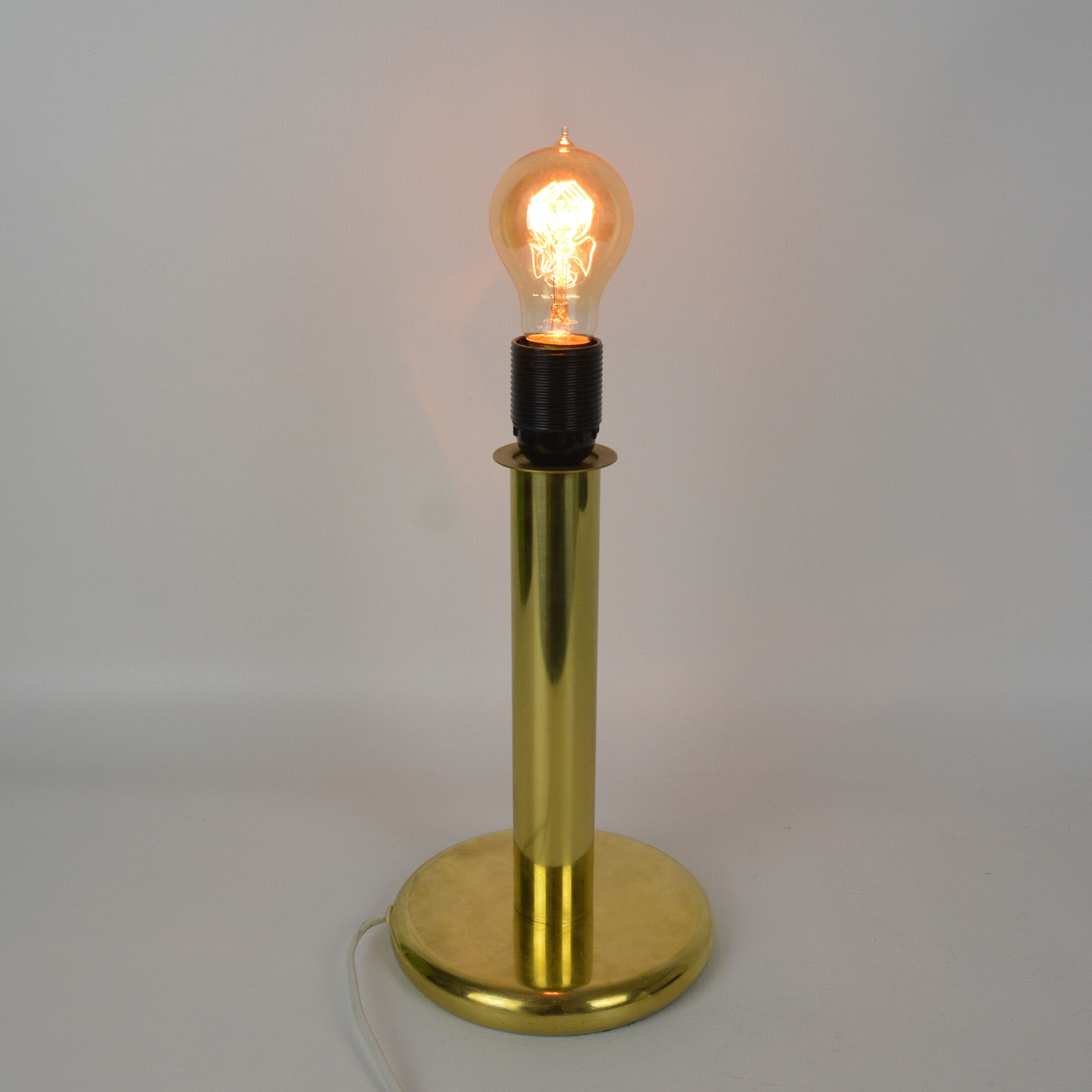 Brass table lamp, Rogo Leuchten, Germany, 1980s