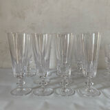 10 Baccarat champagne flutes