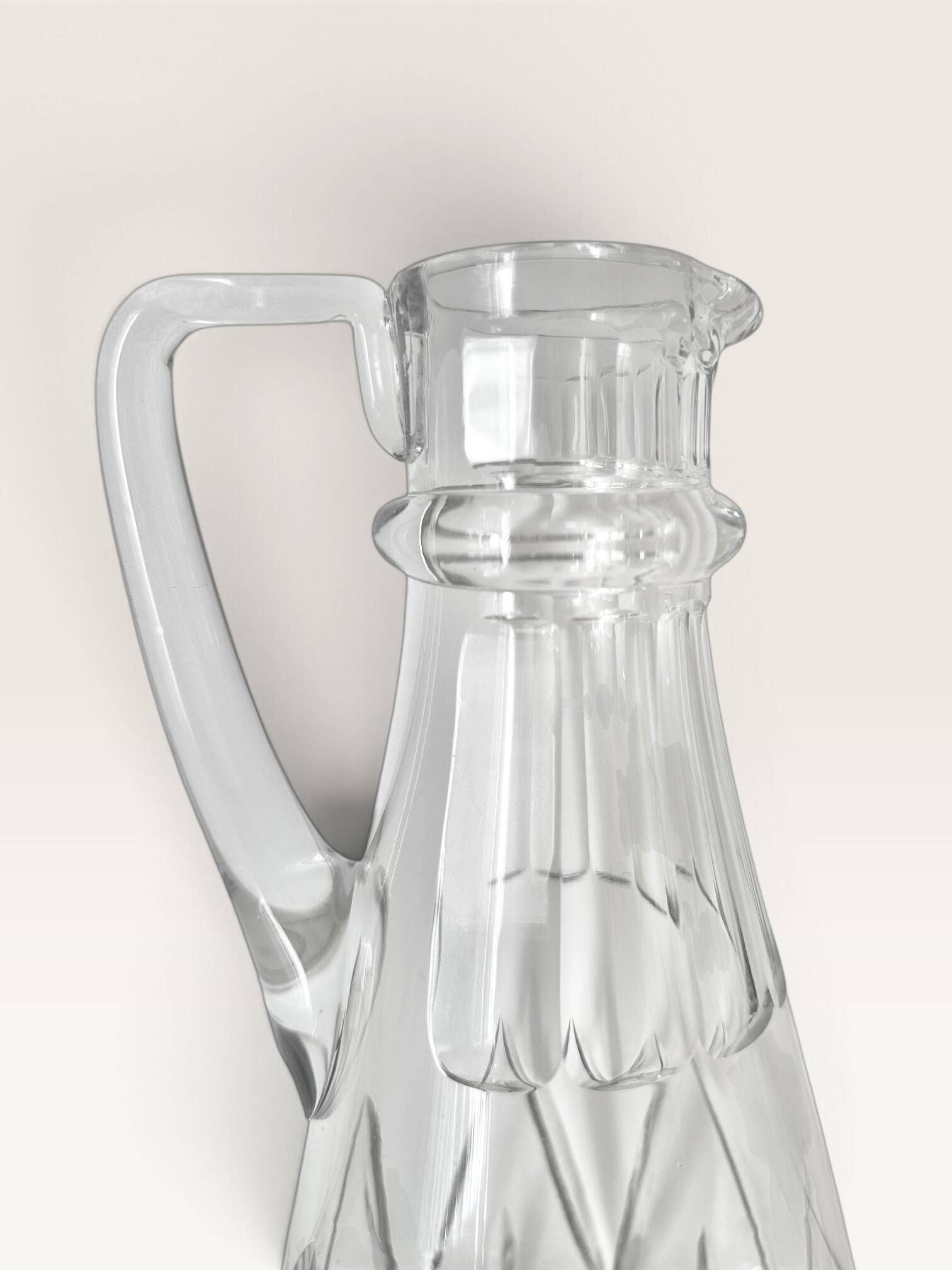 Art Deco crystal jug