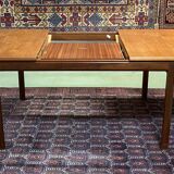 70s English teak table with a butterfly extension