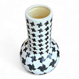 2 x ceramic / Pied de Poule vases / 1980s