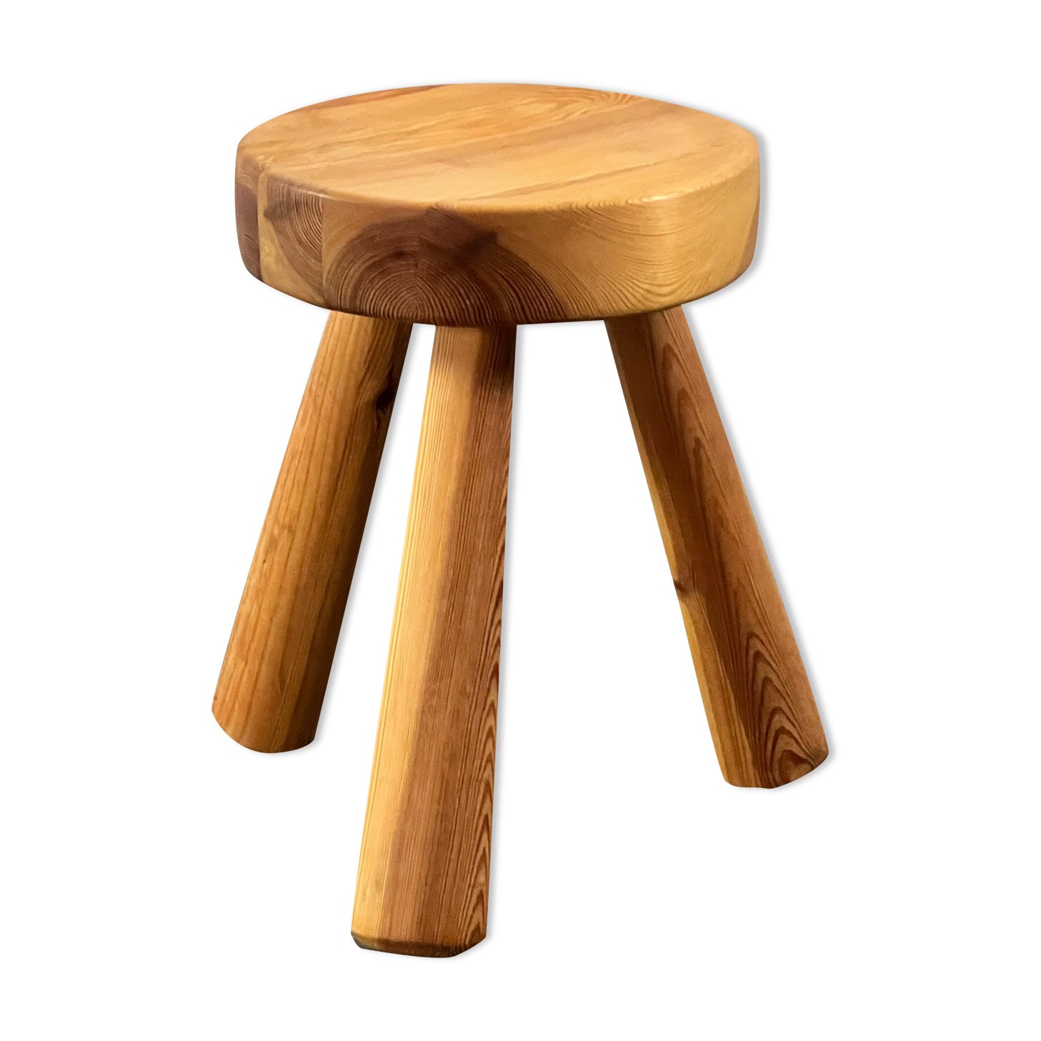Solid pine stool by Ingvar Hildingsson