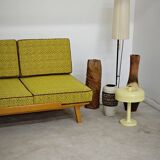 Banquette Daybed jaune vif par Drevotvar, ex Tchécoslovaquie 1960