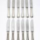 Christofle – 12 silver-plated dessert knives, Spatours model