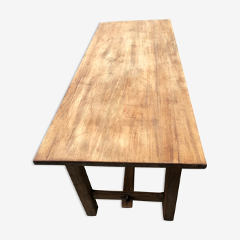 Old solid oak farmhouse table