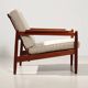 Vintage Scandinavian teak armchair