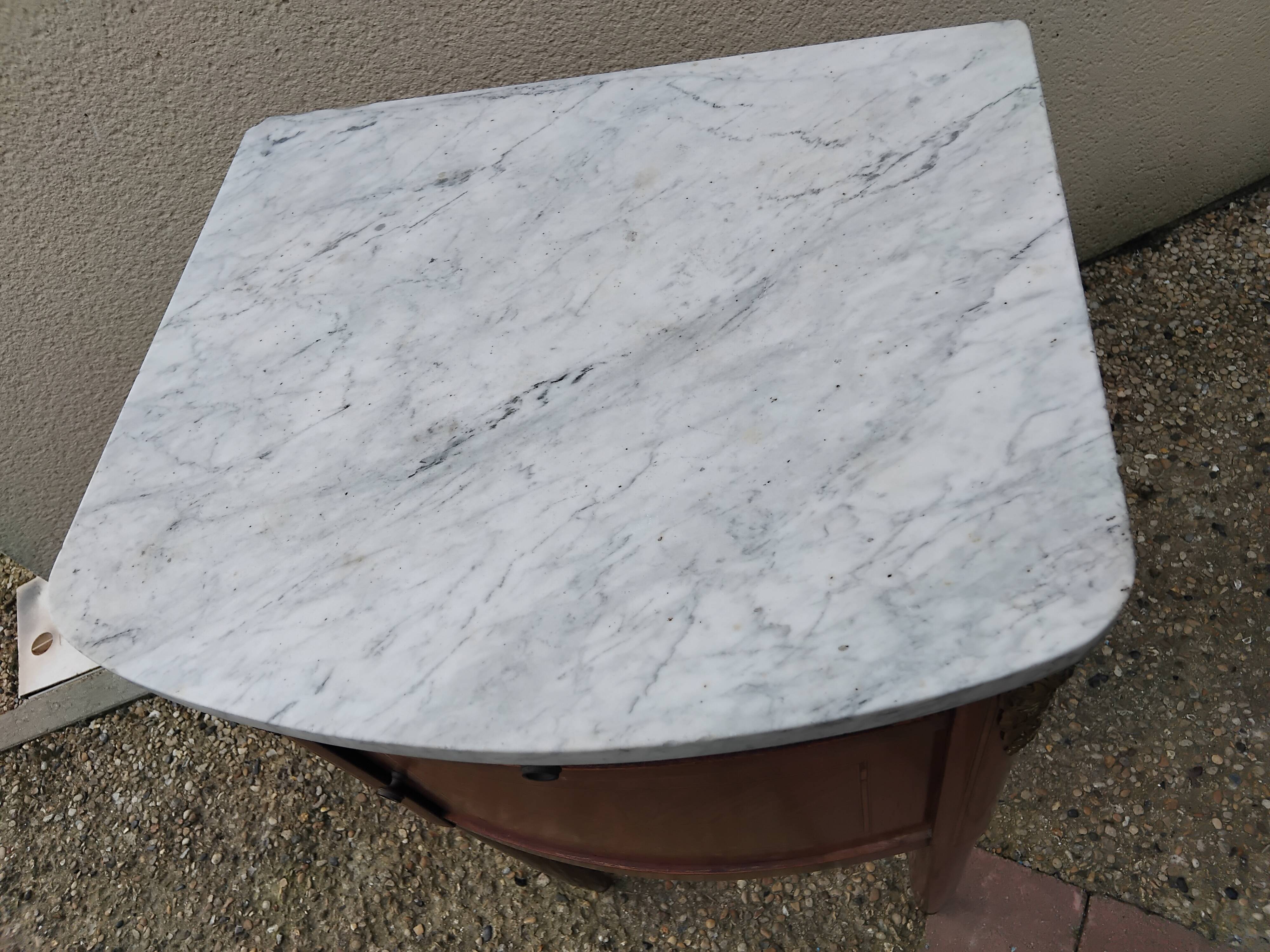 Antique vintage Louis XVI bedside table