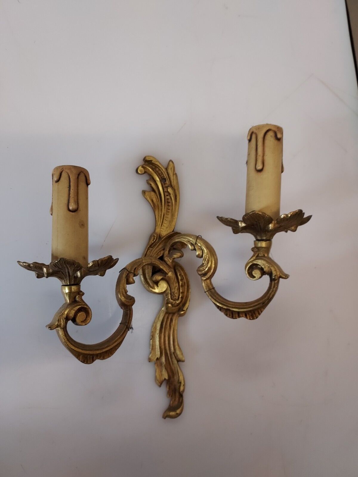 Wall lamp style louis xv in bronze