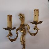 Wall lamp style louis xv in bronze