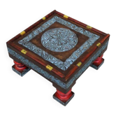 50 x 50 cm hand-carved solid wood tea table
