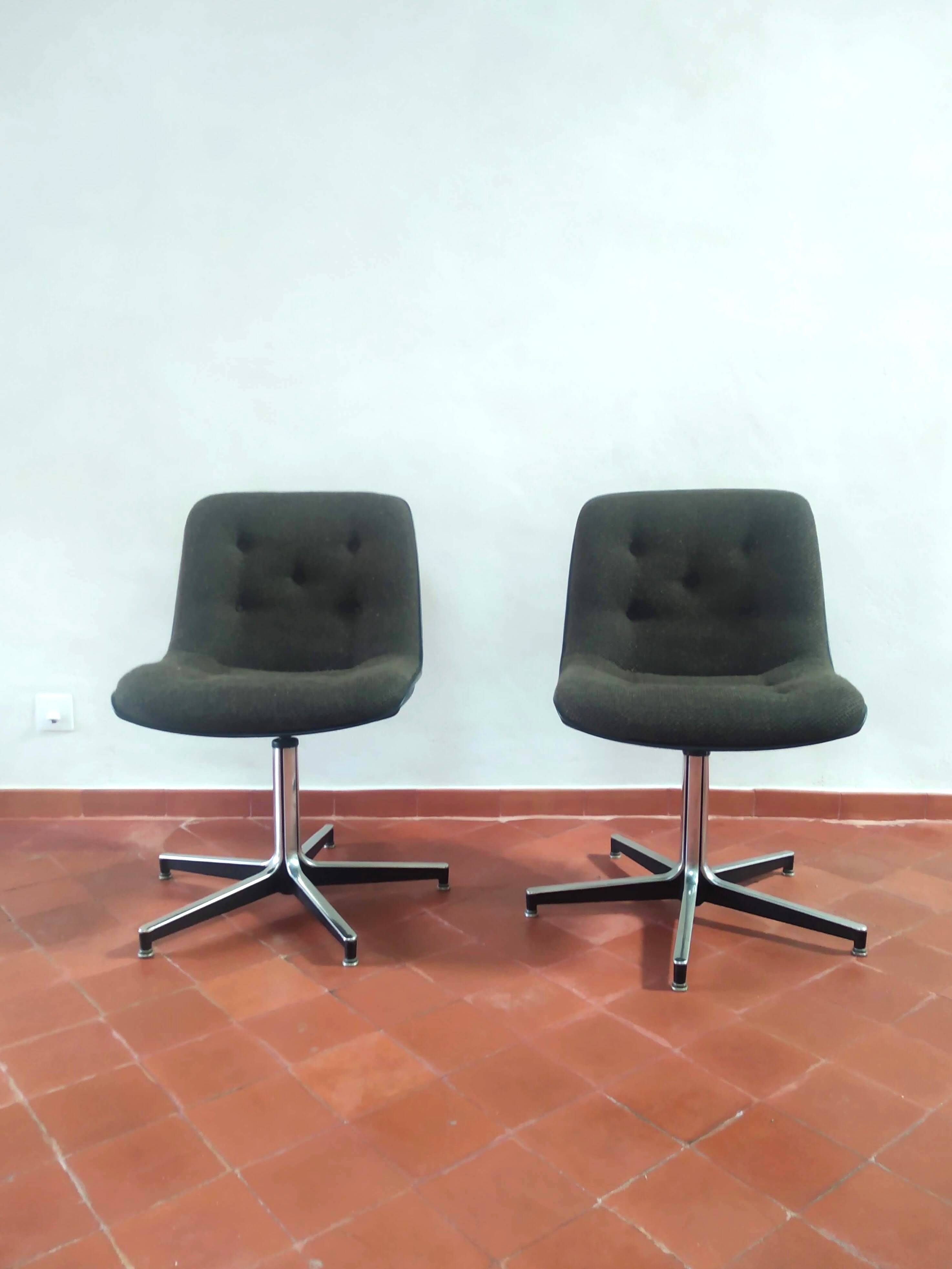 Pair of Vintage Strafor Office Chairs