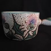 Vallauris frying pan with "Aux Chardons" motif, by Etienne Daniel