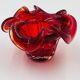 Organic Red Glass Bowl