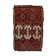 Vintage turkish mini kilim 76x50 cm shabby wool kelim rug black red green