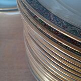 Table service 83 pieces Lions of faience Limoges