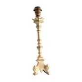Pied de lampe patiné