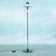 Minimalist chrome glass floor lamp, Bauhaus style floor lamp.