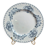 Assiette à dessert ancienne K&G Lunéville – modèle Sébastopol – décor bleu