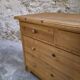 Commode ancienne rustique en pin, 4 tiroirs, vers 1880–1920
