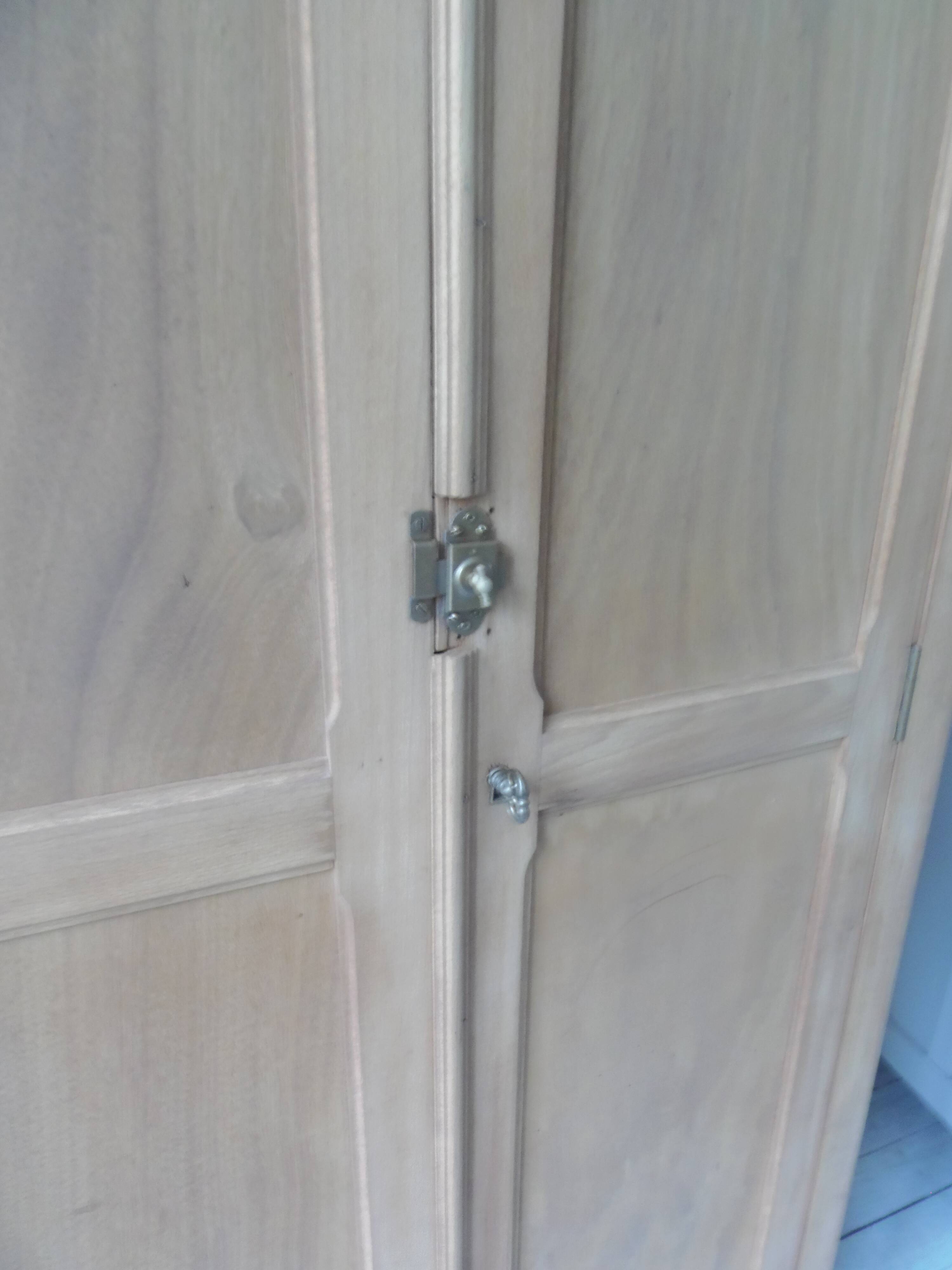Vintage Parisian wardrobe has been completely sanded and waxed.