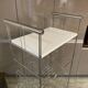 Meuble étagère bibliothèque murale modulable bureau chrome vintage
