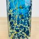 Vase verre Gozo Cittadella bleu et doré