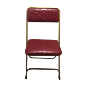 Chaise doré et bordeaux