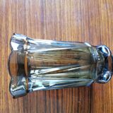 Vase  ancien en verre fumé Vintage
