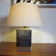 Steel and brass, 1970 vintage desk lamp s