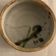 Pot ancien et son couvercle Poterie de la Colombe en grès 1975