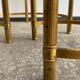 Three round brass tables 1970