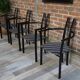 Set of 4 Italian design armchairs from the 80s