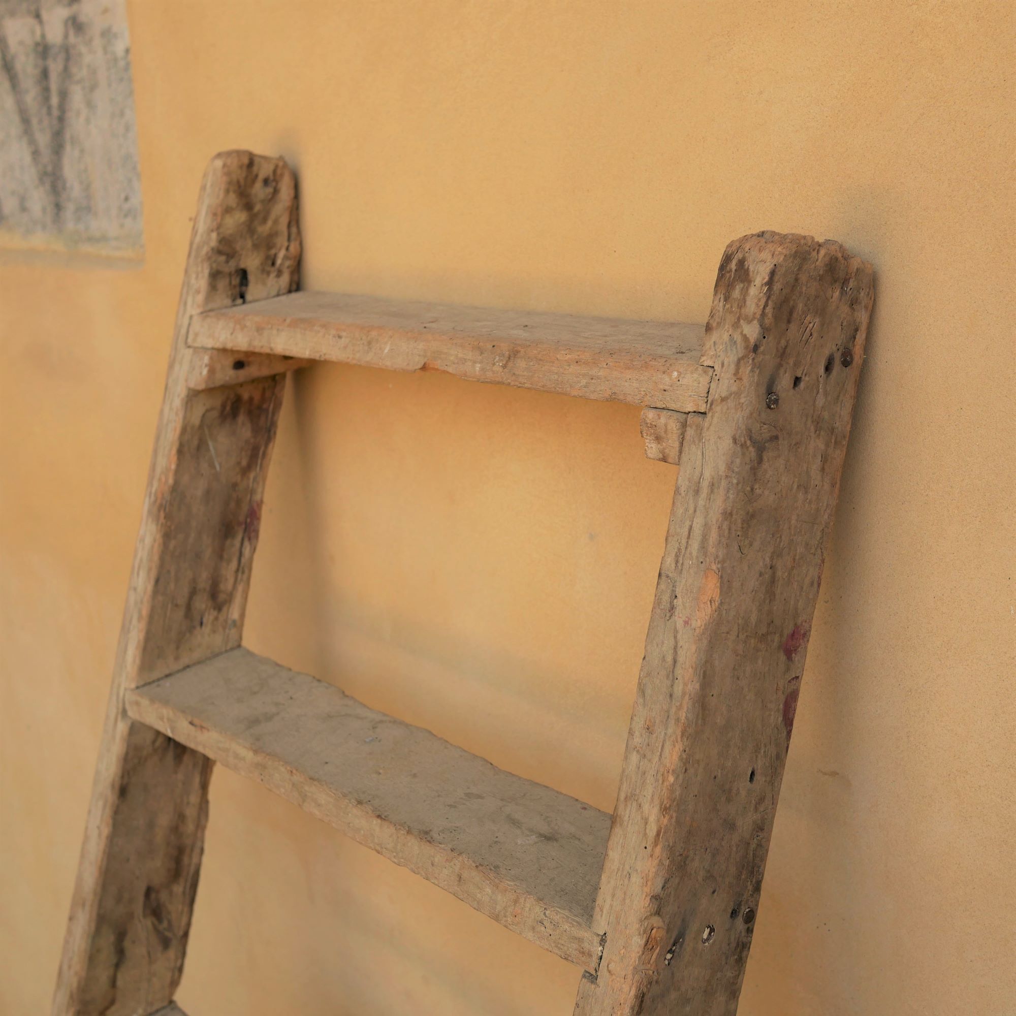 Vintage wooden farm ladder