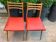 1960s skai compass leg chairs