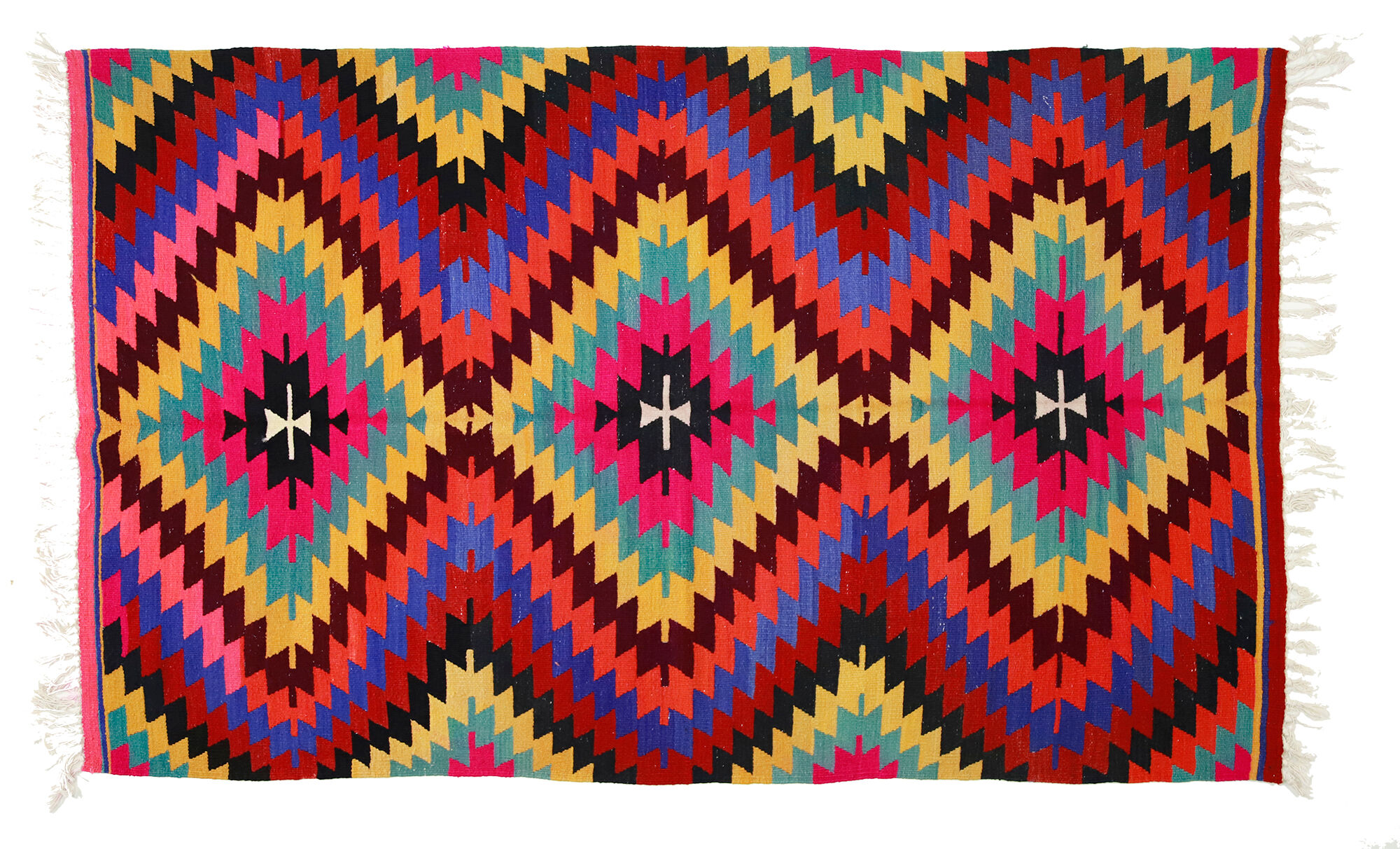 Anatolian handmade kilim rug 235 cm x 157 cm