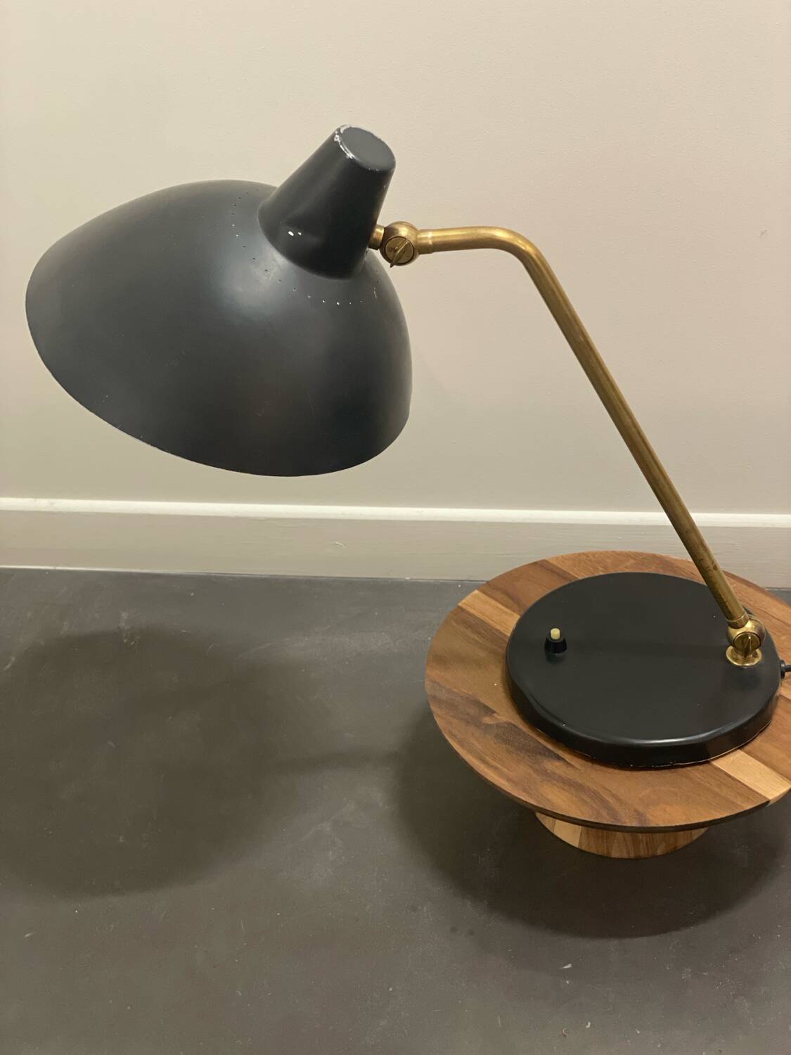 Vintage metal desk lamp, by Alfred Müller for Amba, 1950s