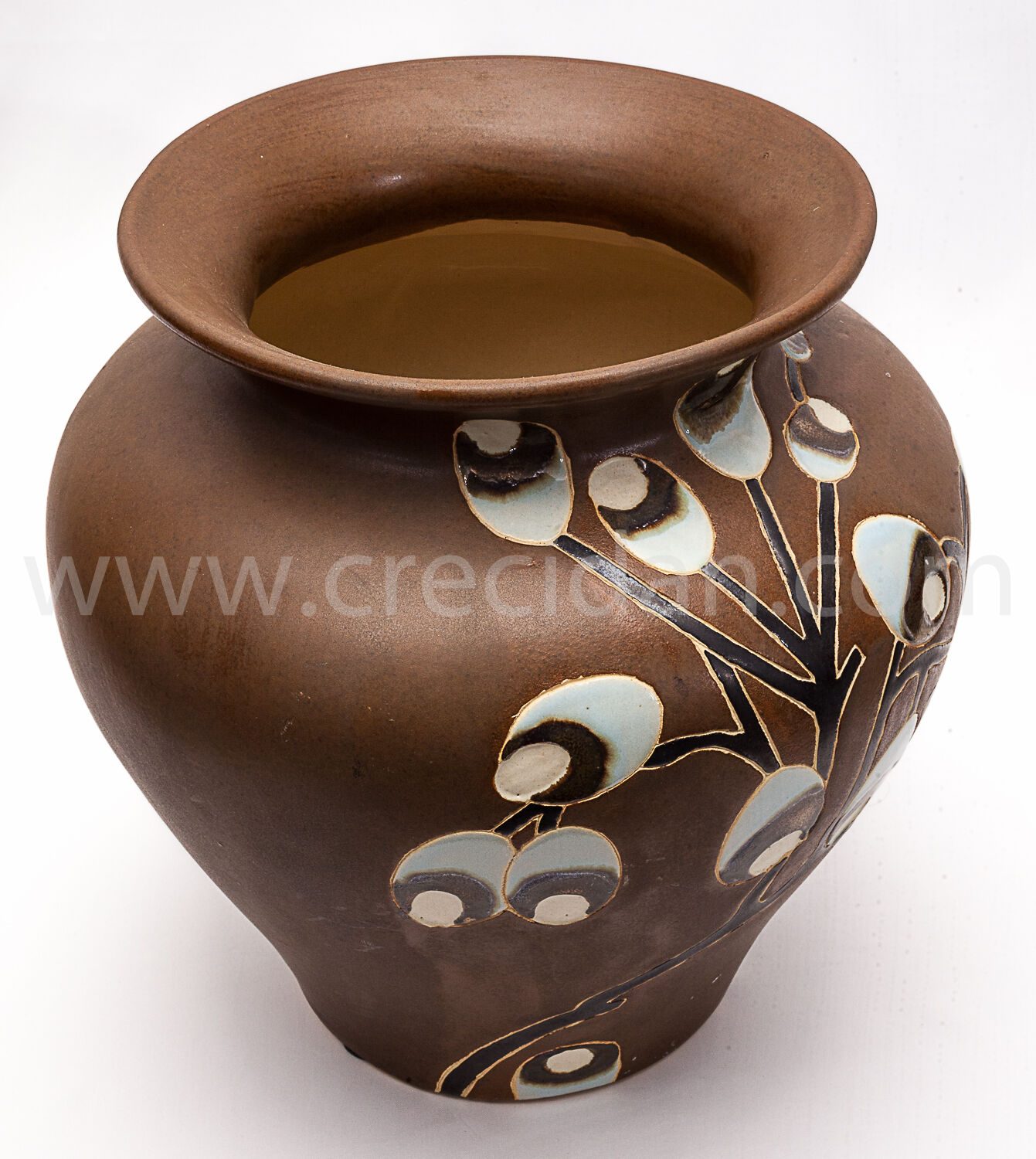 Art Deco brown vase