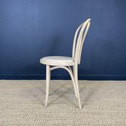 Set of 4 Thonet type bistro chairs light curved wood & Skaï GO IN Germany