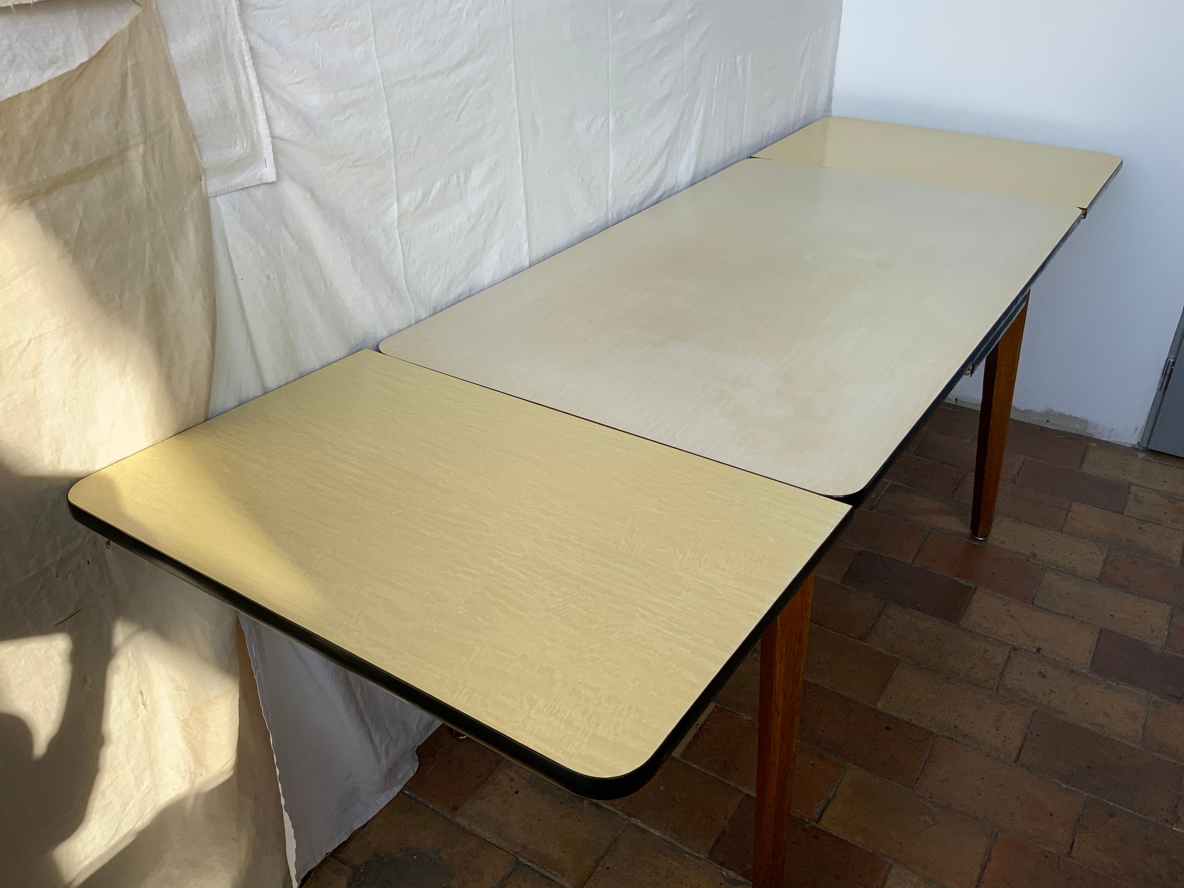 Formica kitchen table and wood