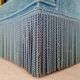 Banquette crapaud en velours bleu ras