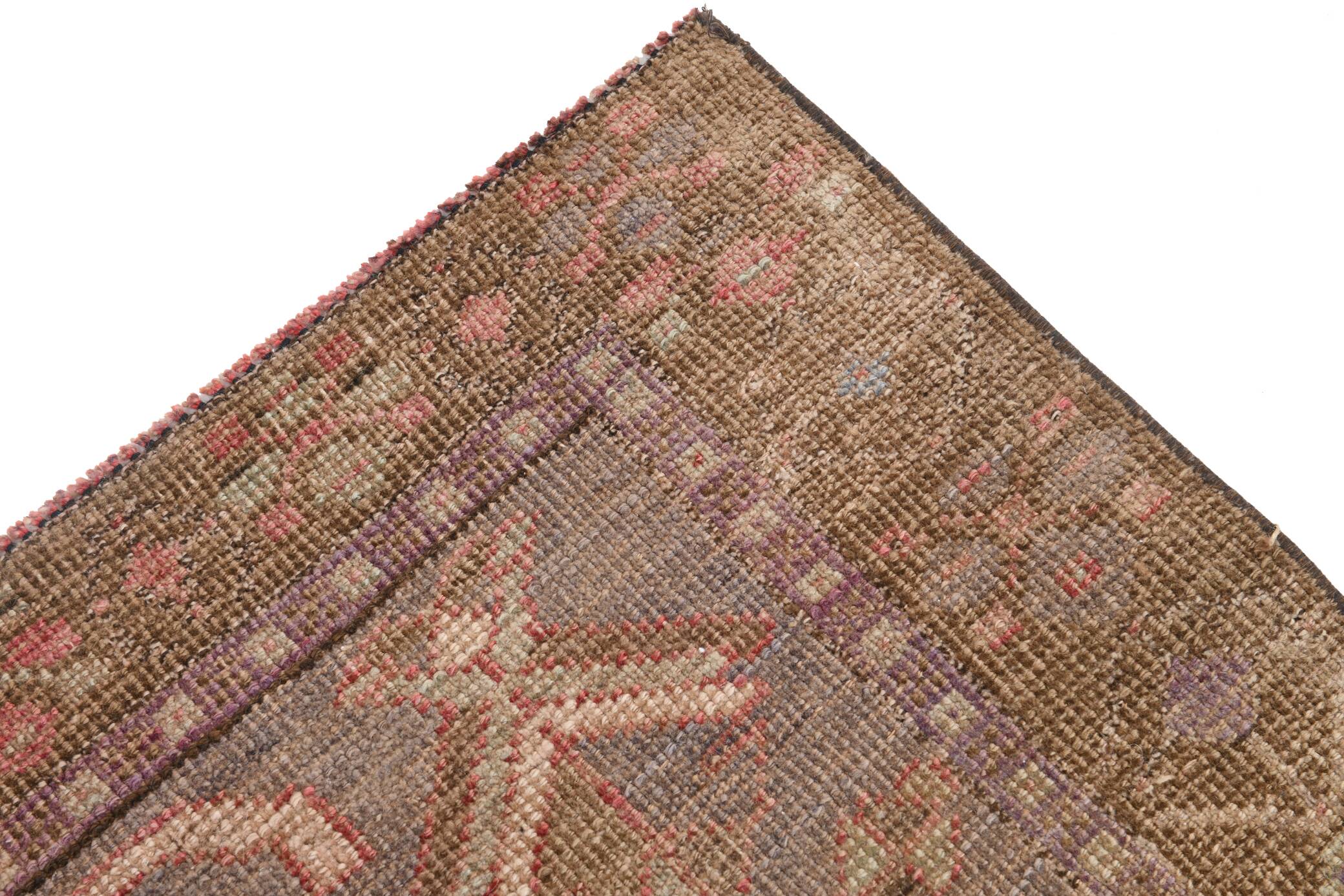 5x11 Rug For Living Room Red Brown Turkish Vintage Rug 150x338Cm