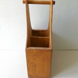 Old wooden bottle holder