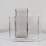 Midcentury Modern collection of ten "Ice" vases by Gullaskruf, Sweden, 1960s.